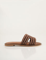 SANDALIAS AN-SE SANDALIA TAN BROWN en color Marron
