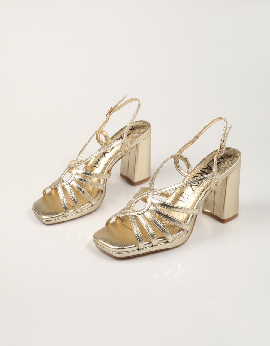 SANDALIAS AZAREY SANDALIA GOLD en color Oro