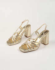 SANDALIAS AZAREY SANDALIA GOLD en color Oro