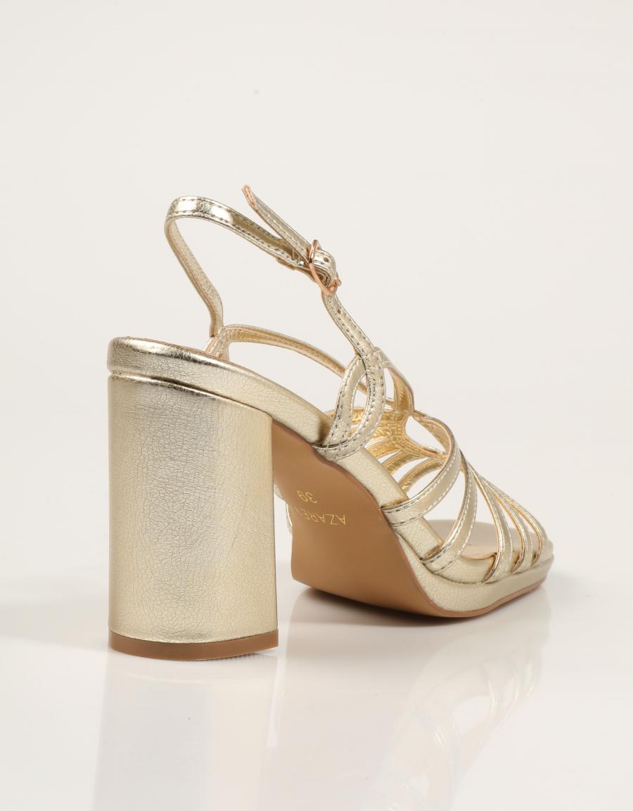 SANDALIAS AZAREY SANDALIA GOLD en color Oro