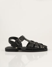 SANDALIAS TOP 3 ROMANA TACHAS NEGRO en color Negro