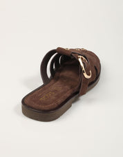 SANDALIAS TOP 3 ZUECO ROMANA S.MOKA en color Marron
