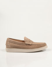 ZAPATOS FREELANCE MOCASIN PIEDRA en color Beige