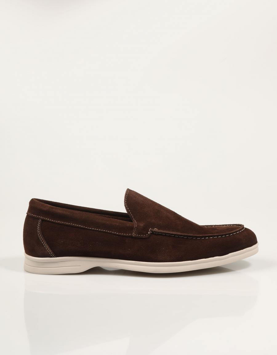 ZAPATOS FREELANCE MOCASIN CHOCOLATE en color Marron