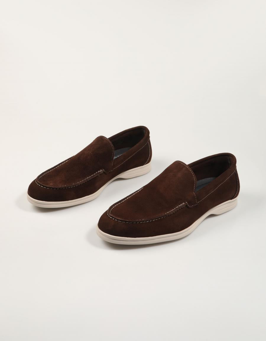 ZAPATOS FREELANCE MOCASIN CHOCOLATE en color Marron
