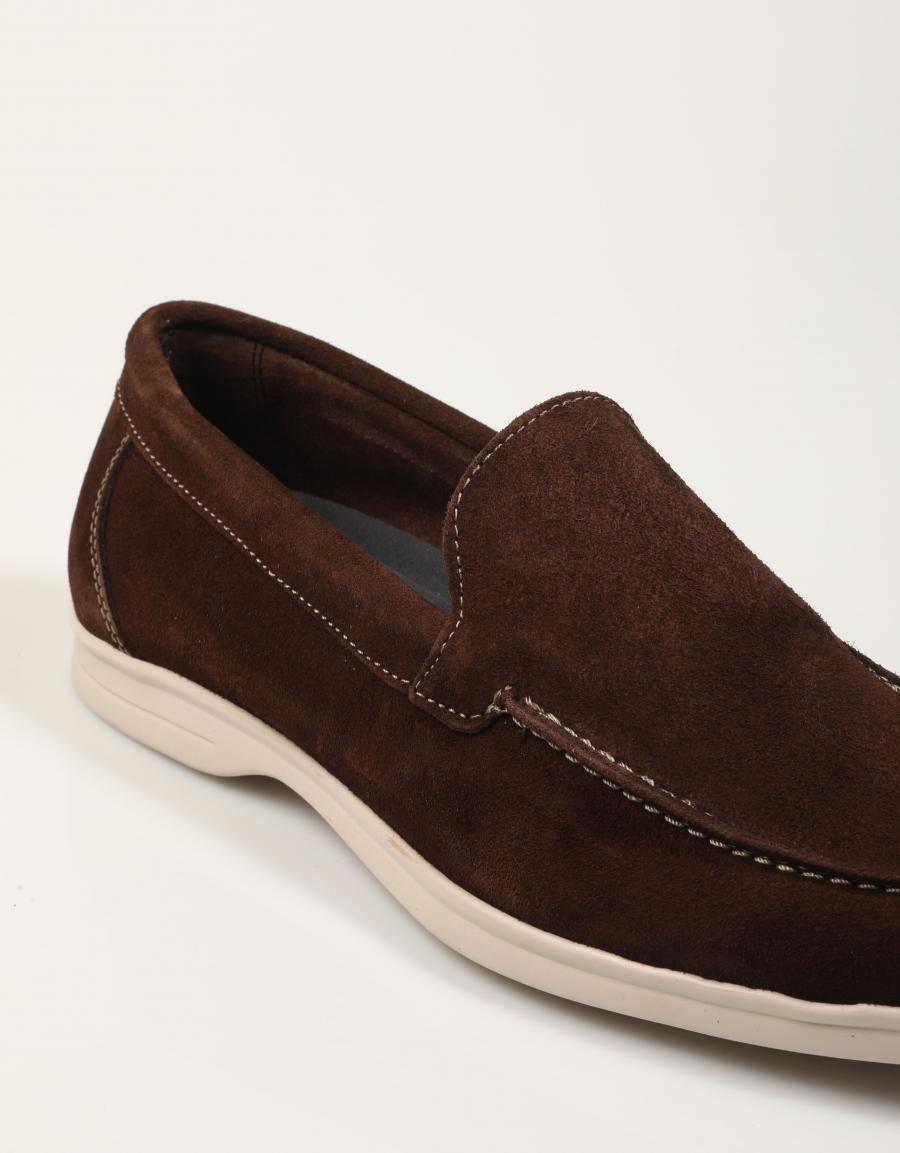 ZAPATOS FREELANCE MOCASIN CHOCOLATE en color Marron