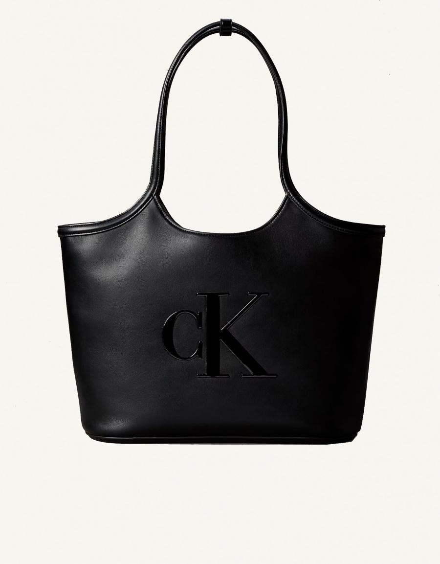 BOLSOS CALVIN KLEIN BOLD SHOPPER BLACK  LV04F3562G en color Negro