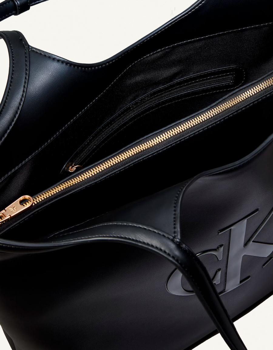 BOLSOS CALVIN KLEIN BOLD SHOPPER BLACK  LV04F3562G en color Negro