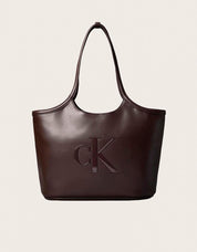 BANDOLERAS CALVIN KLEIN BOLD CK SHOPPER BAL LV04F3562G en color Marron