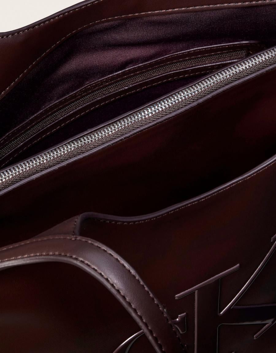 BANDOLERAS CALVIN KLEIN BOLD CK SHOPPER BAL LV04F3562G en color Marron