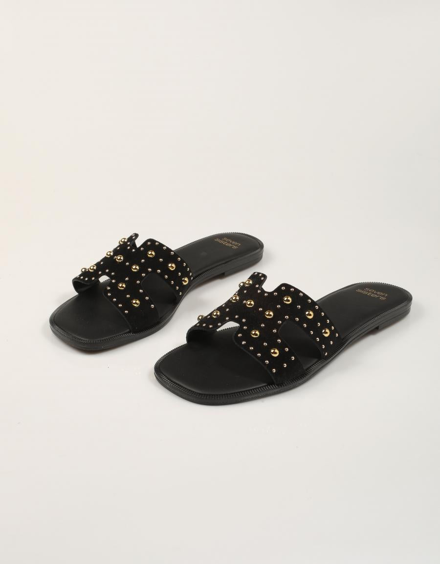 SANDALIAS SEVEN SISTERS SA5509 en color Negro