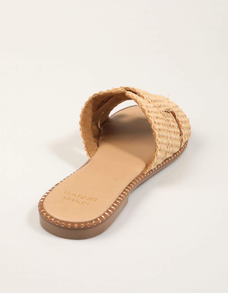 SANDALIAS SEVEN SISTERS SA5530 en color Beige