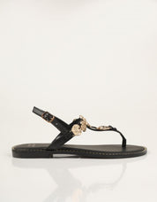 SANDALIAS SEVEN SISTERS SANDALIA MONEDAS NEGRO en color Verde