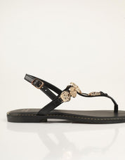 SANDALIAS SEVEN SISTERS SANDALIA MONEDAS NEGRO en color Verde