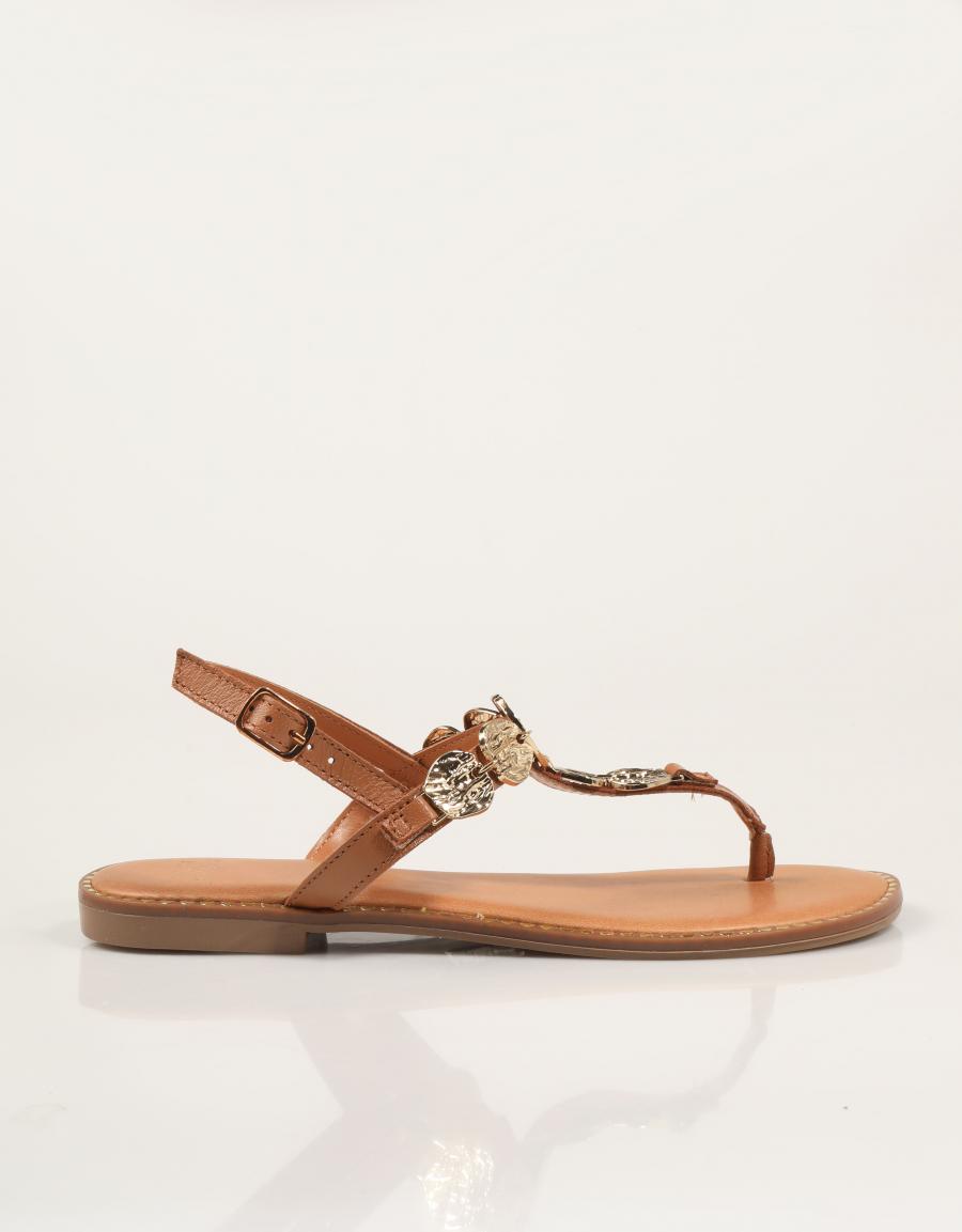 SANDALIAS SEVEN SISTERS SANDALIA MONEDAS  CUOIO en color Marron