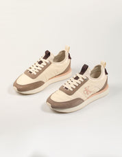 ZAPATILLAS CALVIN KLEIN RETRO RUNNER TURLEDOVE YW0YW02060 en color Beige