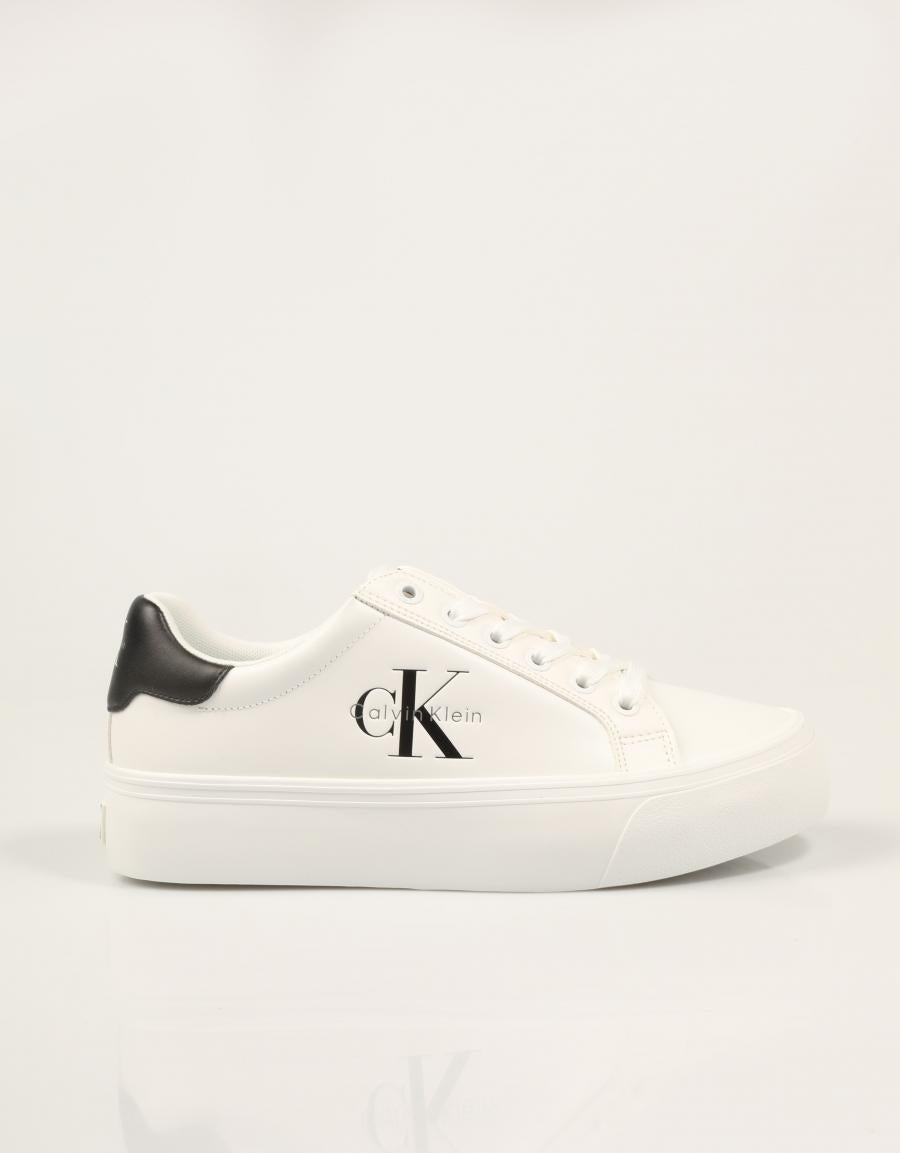 ZAPATILLAS CALVIN KLEIN VULC FLATFORM WHITE HW0HW03159 en color Blanco