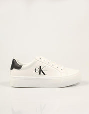 ZAPATILLAS CALVIN KLEIN VULC FLATFORM WHITE HW0HW03159 en color Blanco