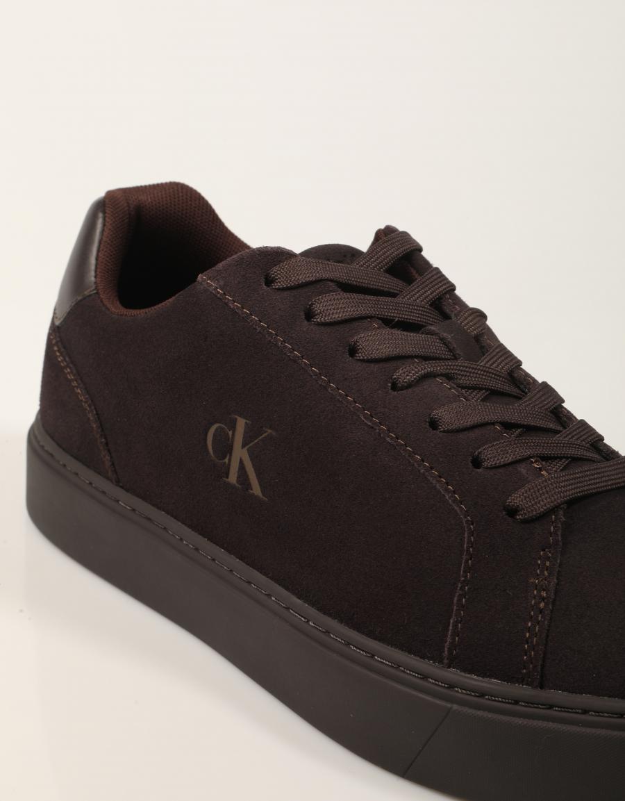 ZAPATILLAS CALVIN KLEIN CUPSOLE LACEUP FUDGE YM0YM01434 en color Marron