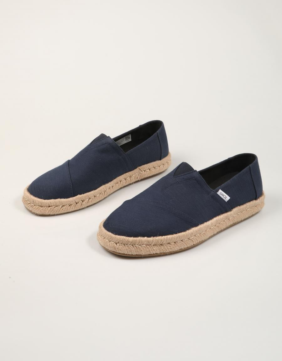 ESPARDEÑAS TOMS ALPARGATA ROPE NAVY 10019870 en color Azul marino