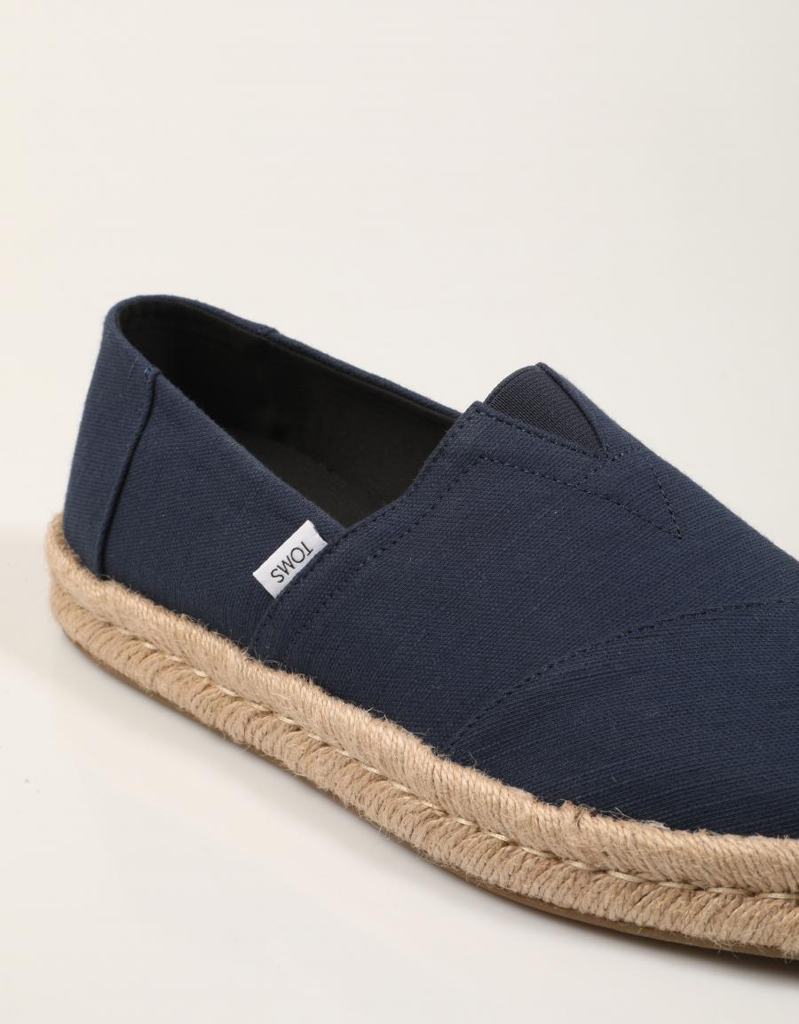 ESPARDEÑAS TOMS ALPARGATA ROPE NAVY 10019870 en color Azul marino