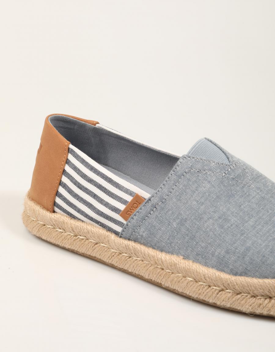 ESPARDEÑAS TOMS ALPARGATA ROPE NAVY 10023240 en color Azul marino