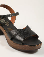 SANDALIAS REBECCA HOPE SANDALIA TACON NEGRO en color Negro