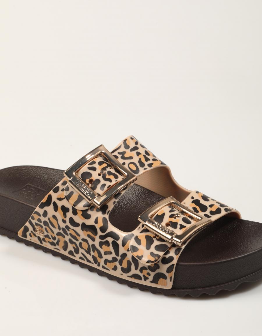 SANDALIAS ZAXY PALA HEBILLAS OUNCE BEIGE en color Marron