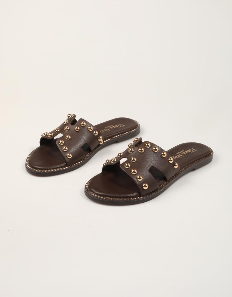 SANDALIAS REBECCA HOPE PALA BOLAS KAKAO en color Marron