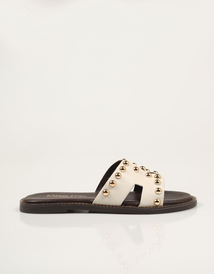 SANDALIAS REBECCA HOPE PALA BOLAS MARSHMALLOW en color Hielo