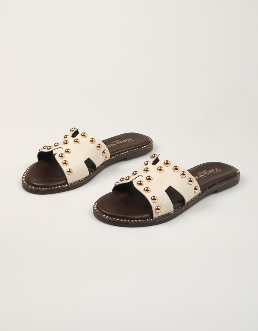 SANDALIAS REBECCA HOPE PALA BOLAS MARSHMALLOW en color Hielo