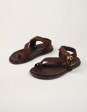SANDALIAS REBECCA HOPE SANALIA DEDO BITTER en color Marron