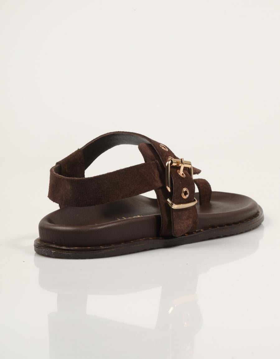 SANDALIAS REBECCA HOPE SANALIA DEDO BITTER en color Marron