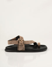SANDALIAS REBECCA HOPE SANALIA DEDO SUGHERO en color Taupe