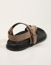 SANDALIAS REBECCA HOPE SANALIA DEDO SUGHERO en color Taupe
