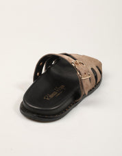 SANDALIAS REBECCA HOPE PALA H HEBILL SUGHERO en color Taupe