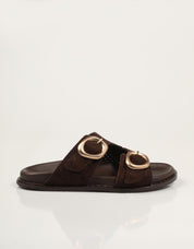 SANDALIAS REBECCA HOPE PALA 2 HEBILL BITTER en color Marron