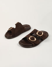 SANDALIAS REBECCA HOPE PALA 2 HEBILL BITTER en color Marron