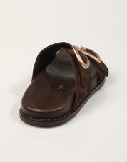 SANDALIAS REBECCA HOPE PALA 2 HEBILL BITTER en color Marron