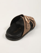 SANDALIAS REBECCA HOPE PALA 2 HEBILL SUGHERO en color Taupe