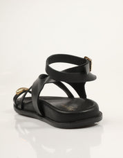 SANDALIAS REBECCA HOPE SANDALIA DEDO BLACK en color Negro