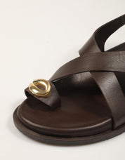 SANDALIAS REBECCA HOPE SANDALIA DEDO KAKAO en color Marron