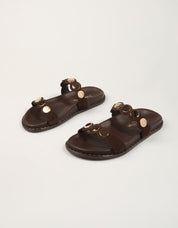 SANDALIAS REBECCA HOPE BIO 2 TIRAS BITTER en color Marron