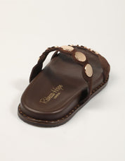SANDALIAS REBECCA HOPE BIO 2 TIRAS BITTER en color Marron