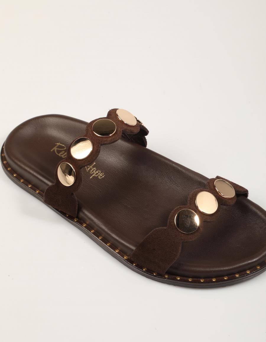 SANDALIAS REBECCA HOPE BIO 2 TIRAS BITTER en color Marron