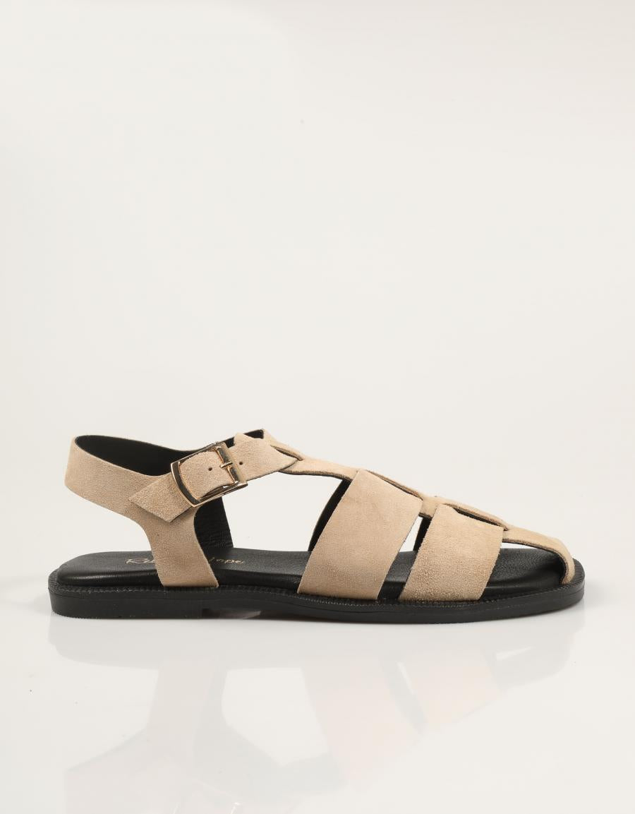 SANDALIAS REBECCA HOPE ROMANA SAND BEIGE en color Taupe