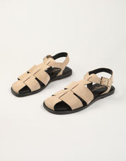 SANDALIAS REBECCA HOPE ROMANA SAND BEIGE en color Taupe