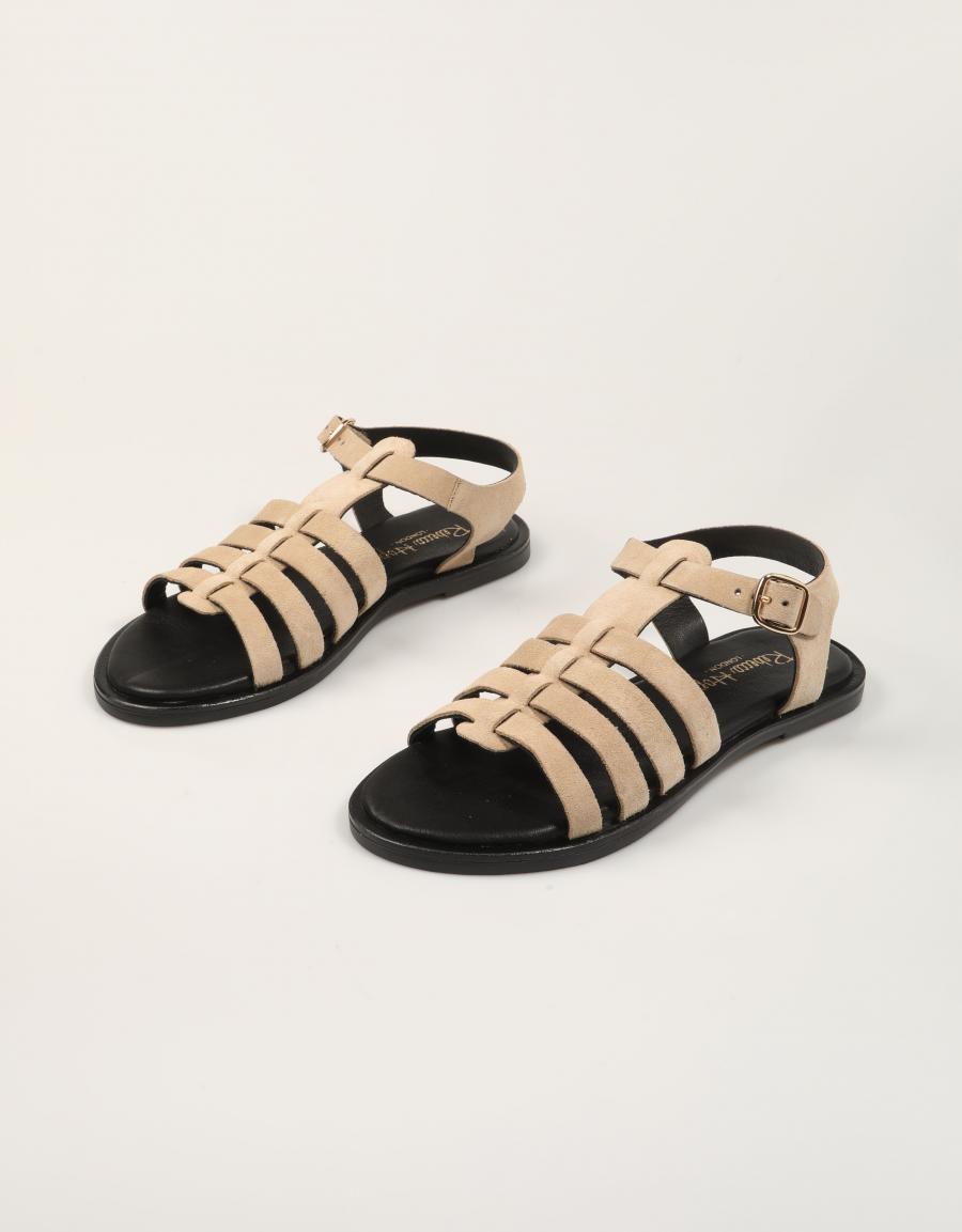 SANDALIAS REBECCA HOPE ROMANA SAND SAND en color Beige