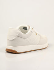 ZAPATILLAS TOMMY HILFIGER RUNNER MONOGRAM ECRU FW0FW09586 en color Blanco