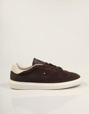 ZAPATILLAS TOMMY HILFIGER ICON COURT L.SUEDE BROWN FW0FW09593 en color Marron